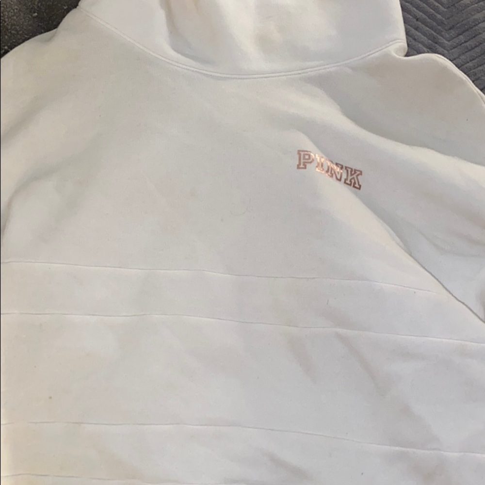 pink vs hoodie color: white